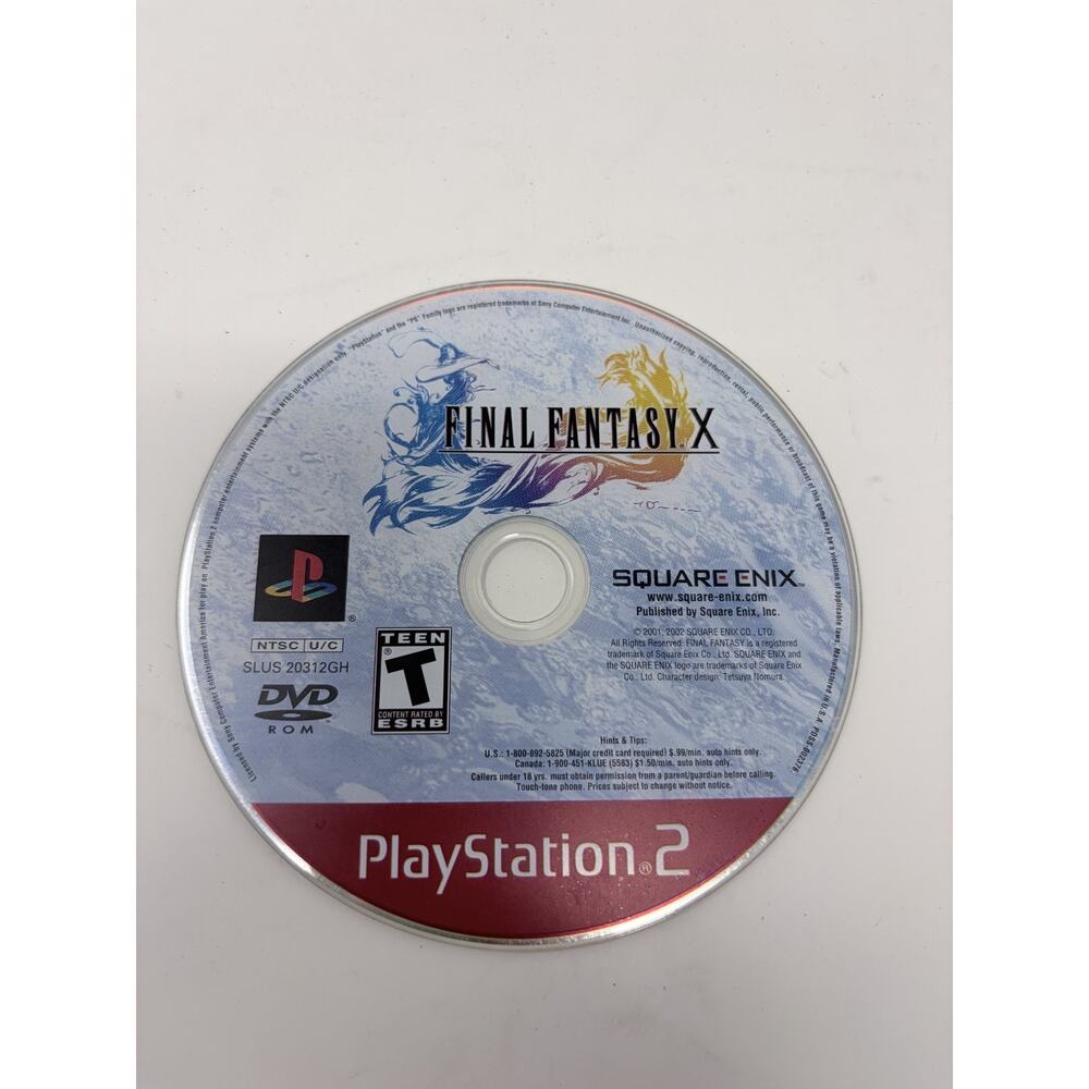 Final Fantasy X 10 Sony PlayStation 2 PS2 Red Label Greatest Hits *DISC ONLY*